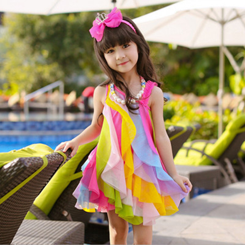 Baby Clothing Korea - Summer Girls Dress No Necklace Korean