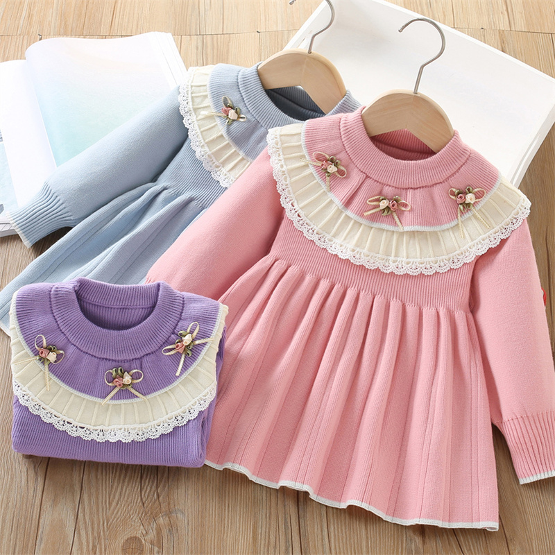 Baby Girls' Knitted Dress Chil - огляд і ціна Baby Clothing Jumper