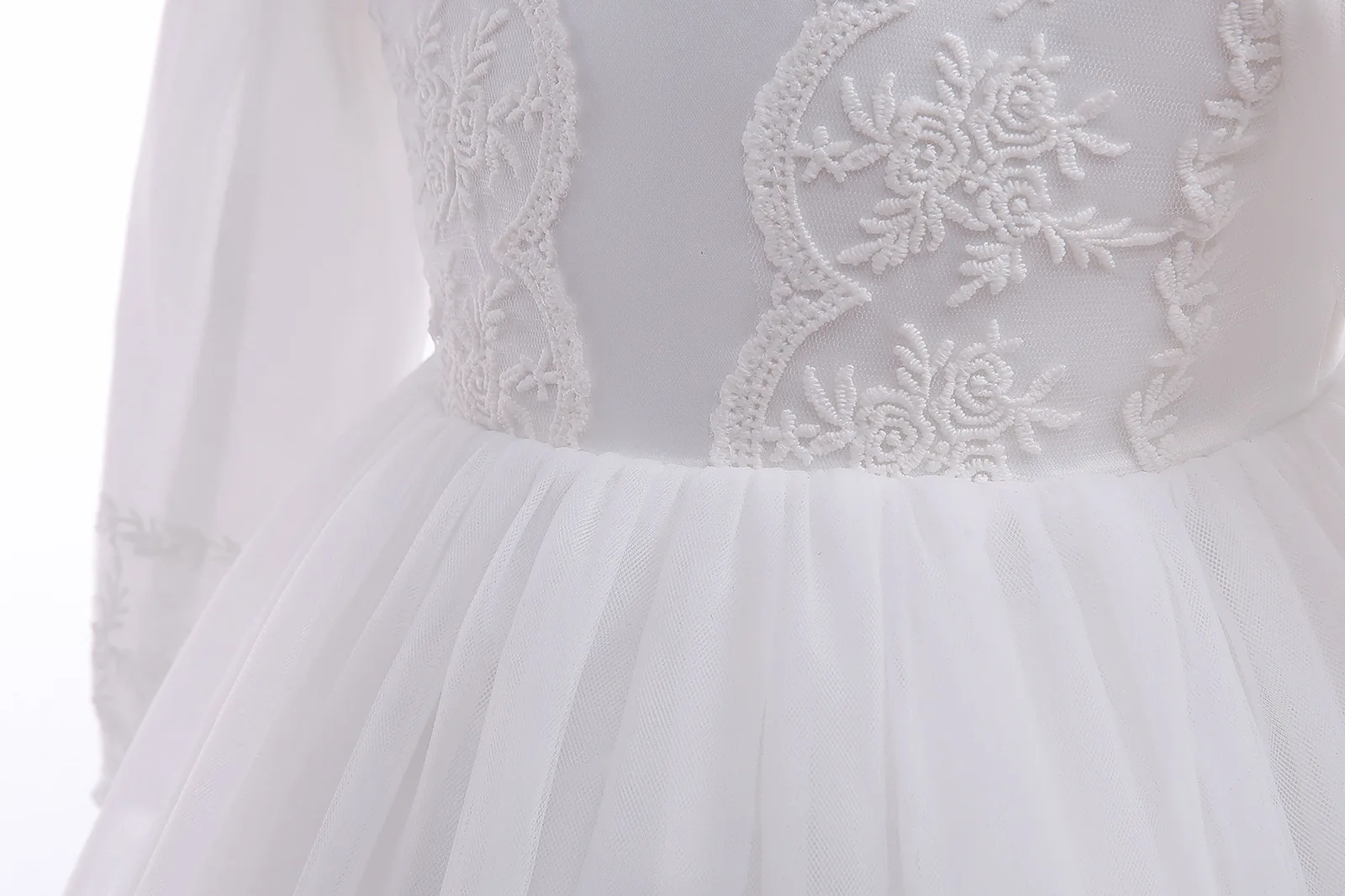 Baby Girl Dress White Embroide - огляд і ціна Baby Clothing Yarn