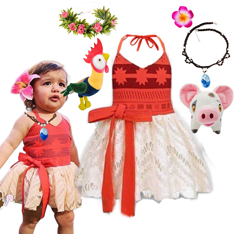 2026 Baby Girls Moana Halter D - огляд і ціна Baby Clothing Hawaii