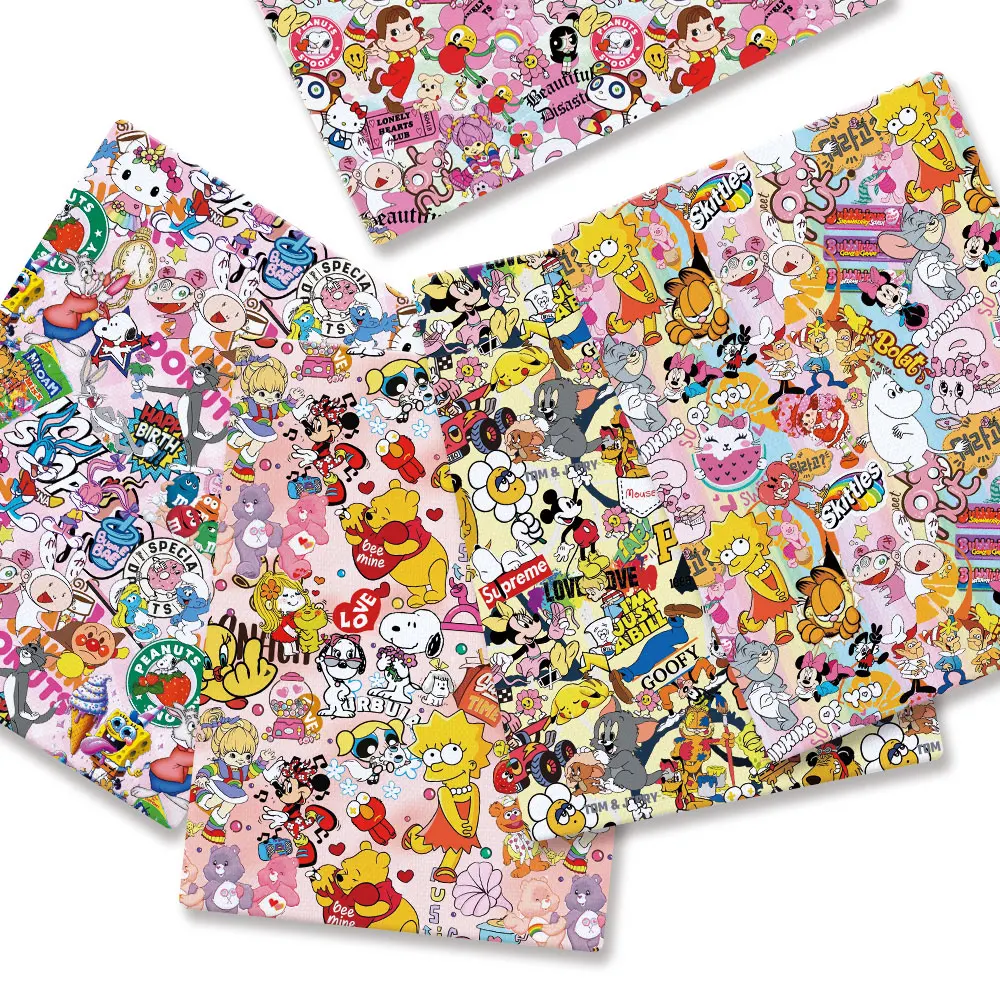 Polyester cotton Cartoon Fabri - огляд і ціна Baby Clothing Material