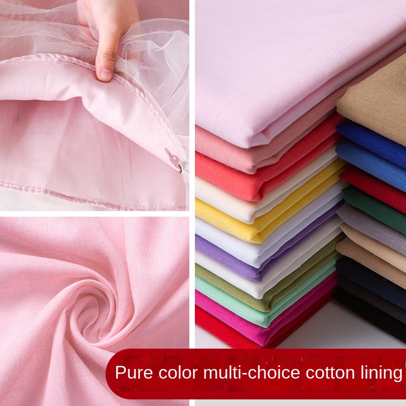 100% Cotton Lining Fabric 100x - огляд і ціна Baby Clothing Material