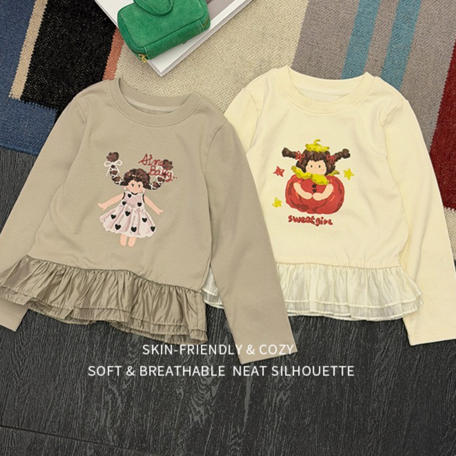 Girls T-shirt 2026 Spring and  - огляд і ціна Baby Clothing Yarn