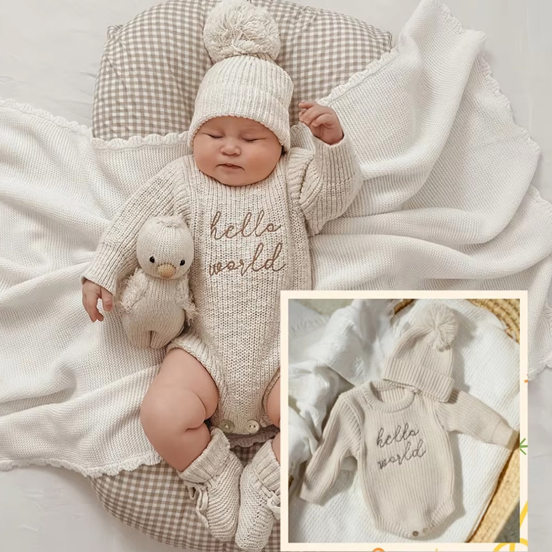 Ylsteed Hello World Knitting N - огляд і ціна Baby Clothing Onesies